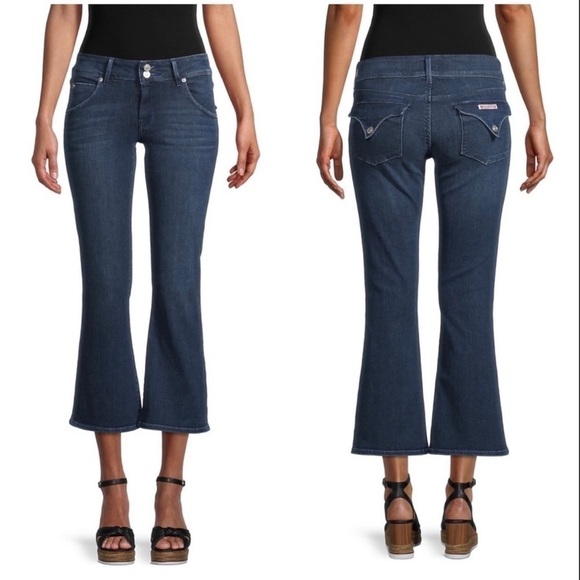 Hudson Women's Collin Mid Rise Bootcut Jeans Blue Flap Pockets Sz 28. - Picture 1 of 11